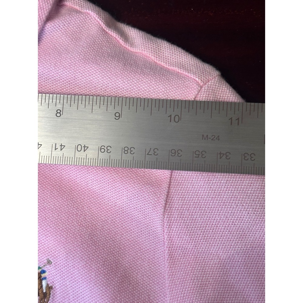 Polo Ralph Lauren Kids Pink Short Sleeve Pique Polo Shirt Size 4/4T Pony Logo - Picture 7 of 9